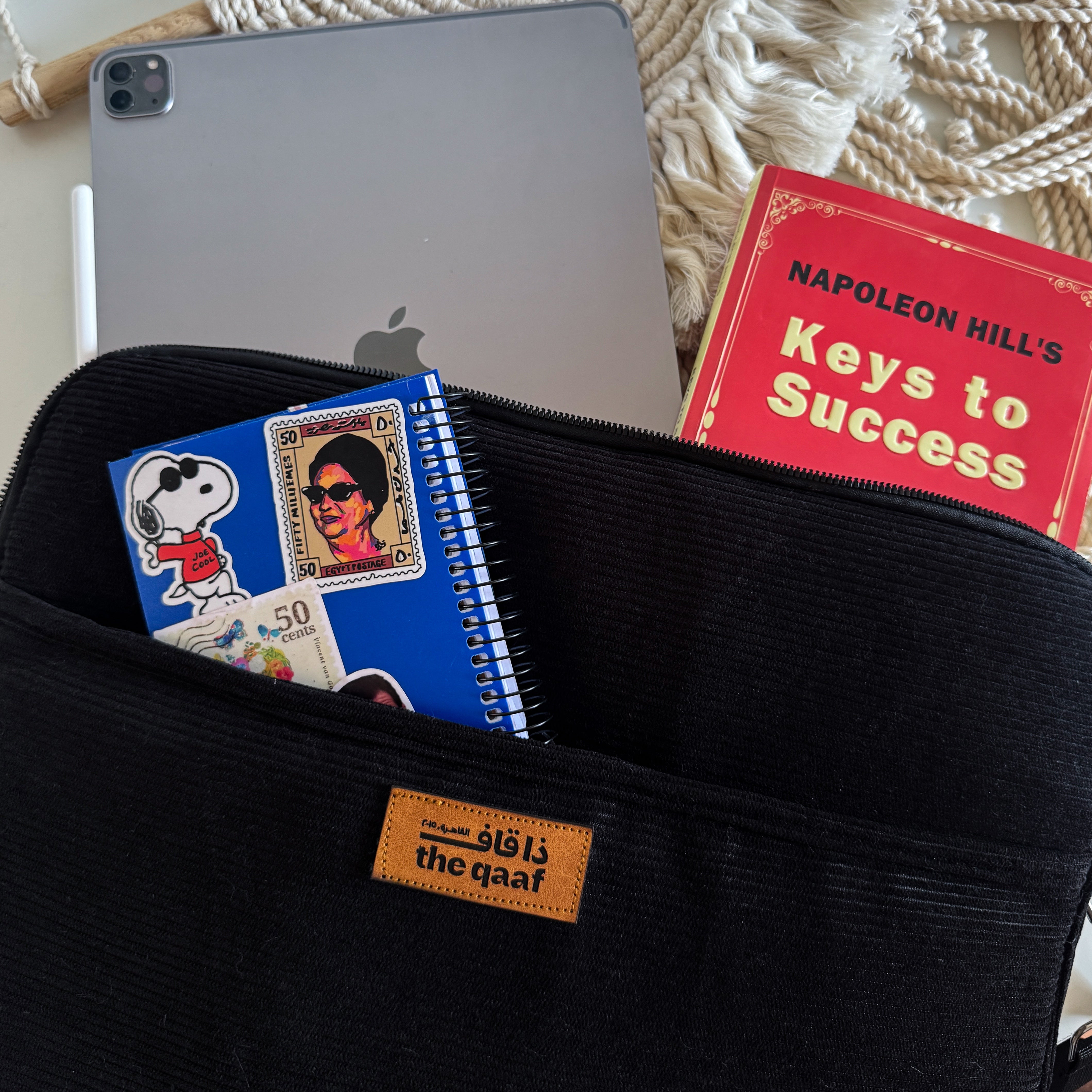 Black Corduroy Laptop