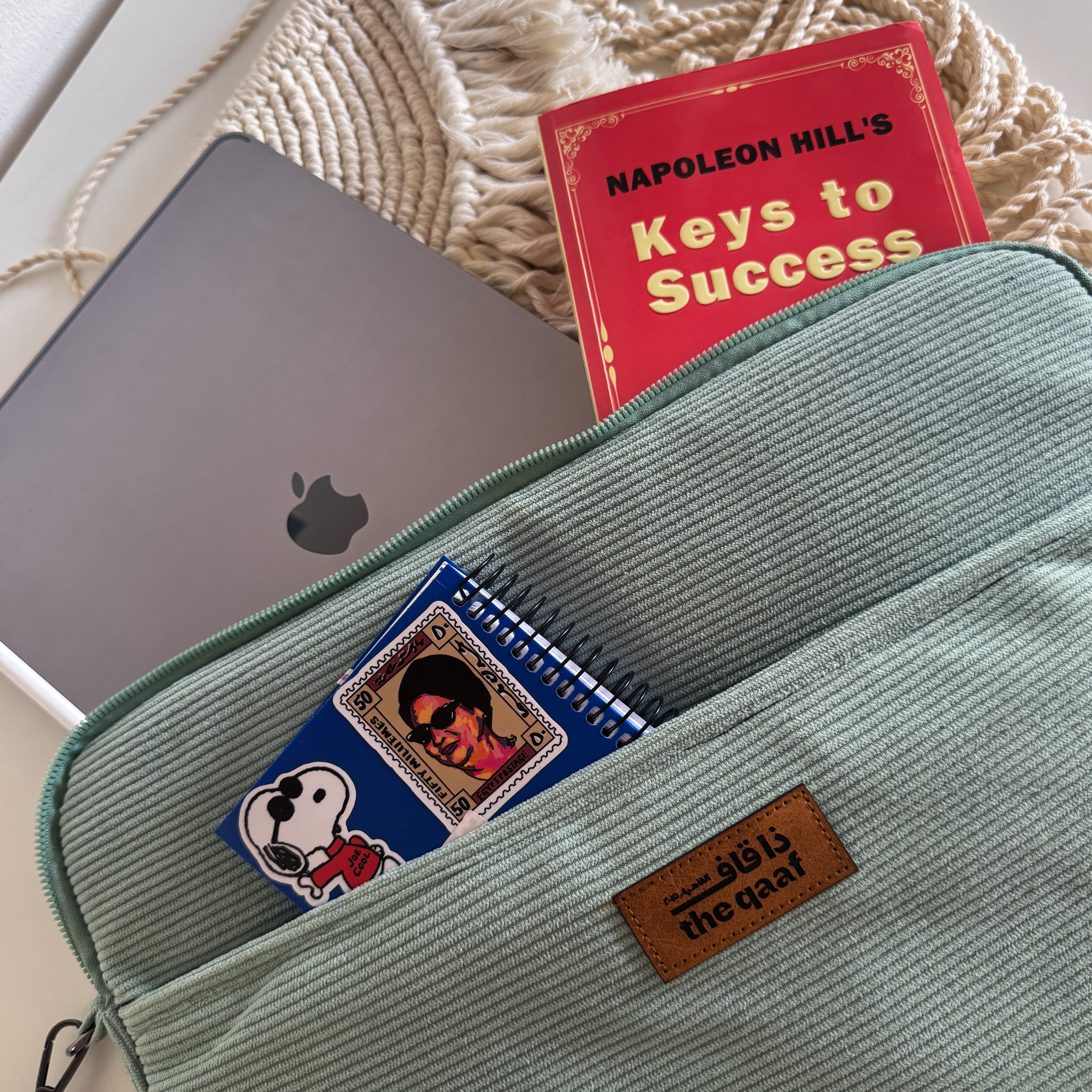 Mint Green Corduroy Laptop