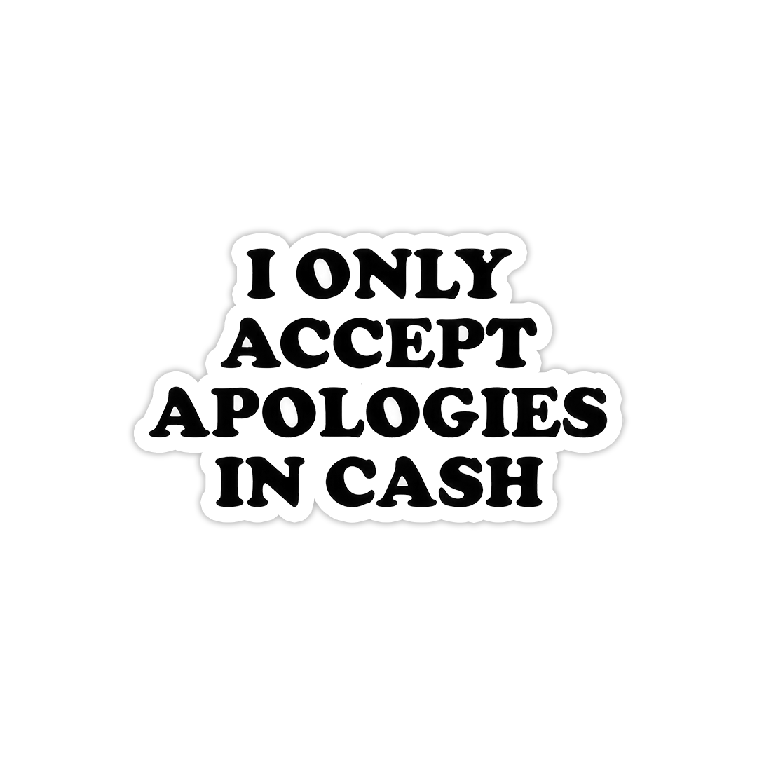 Apologies in cash - theqaafshop