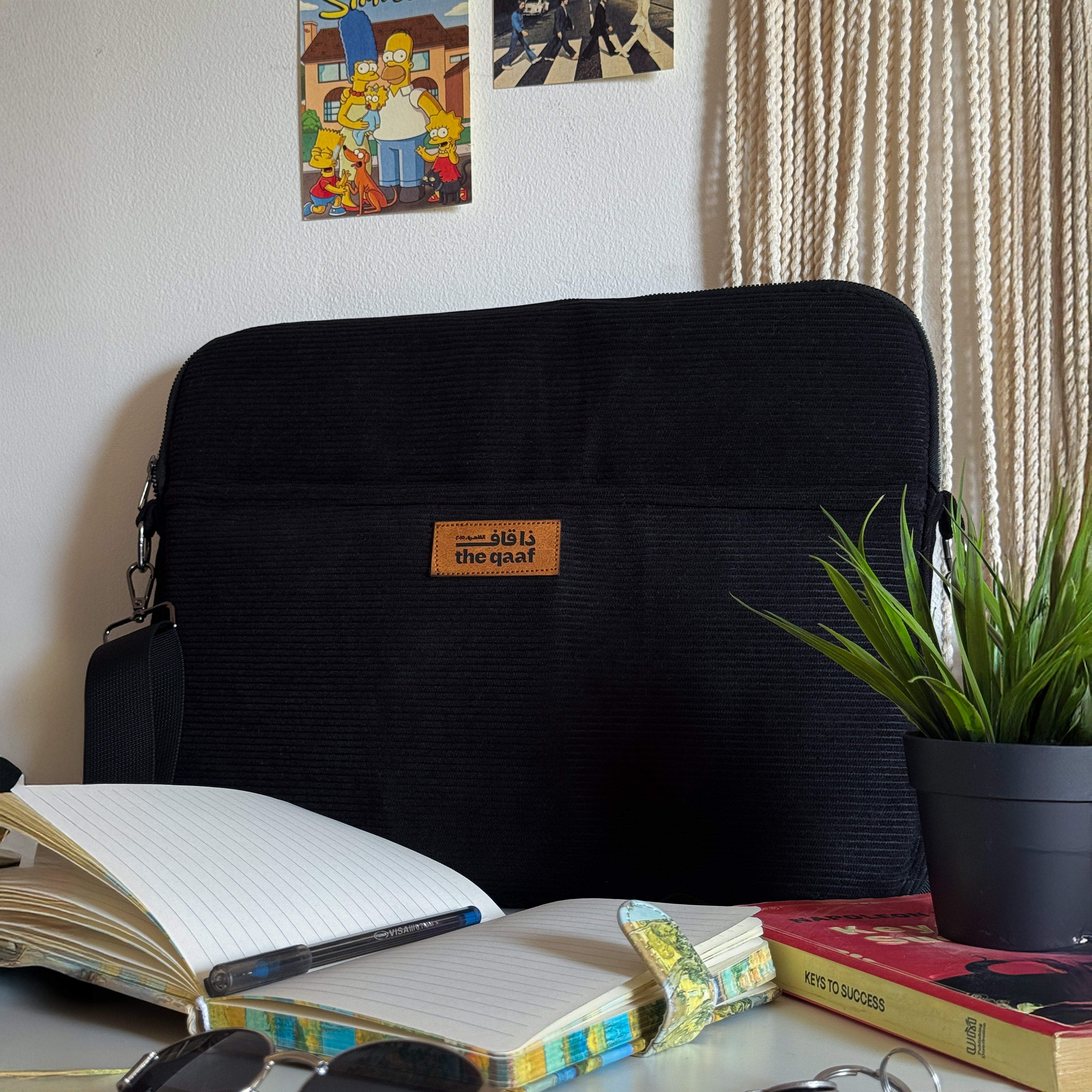 Black Corduroy Laptop