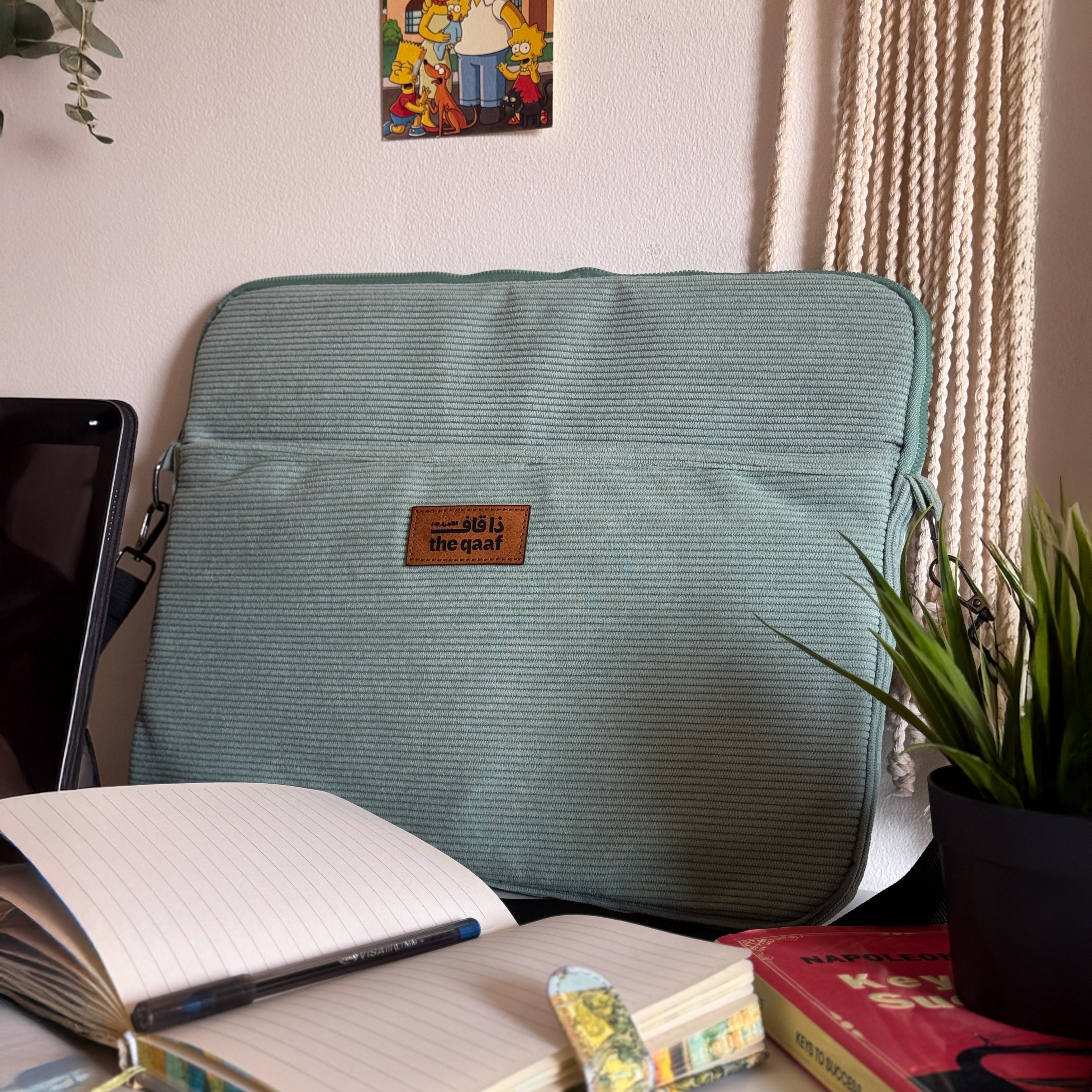 Mint Green Corduroy Laptop