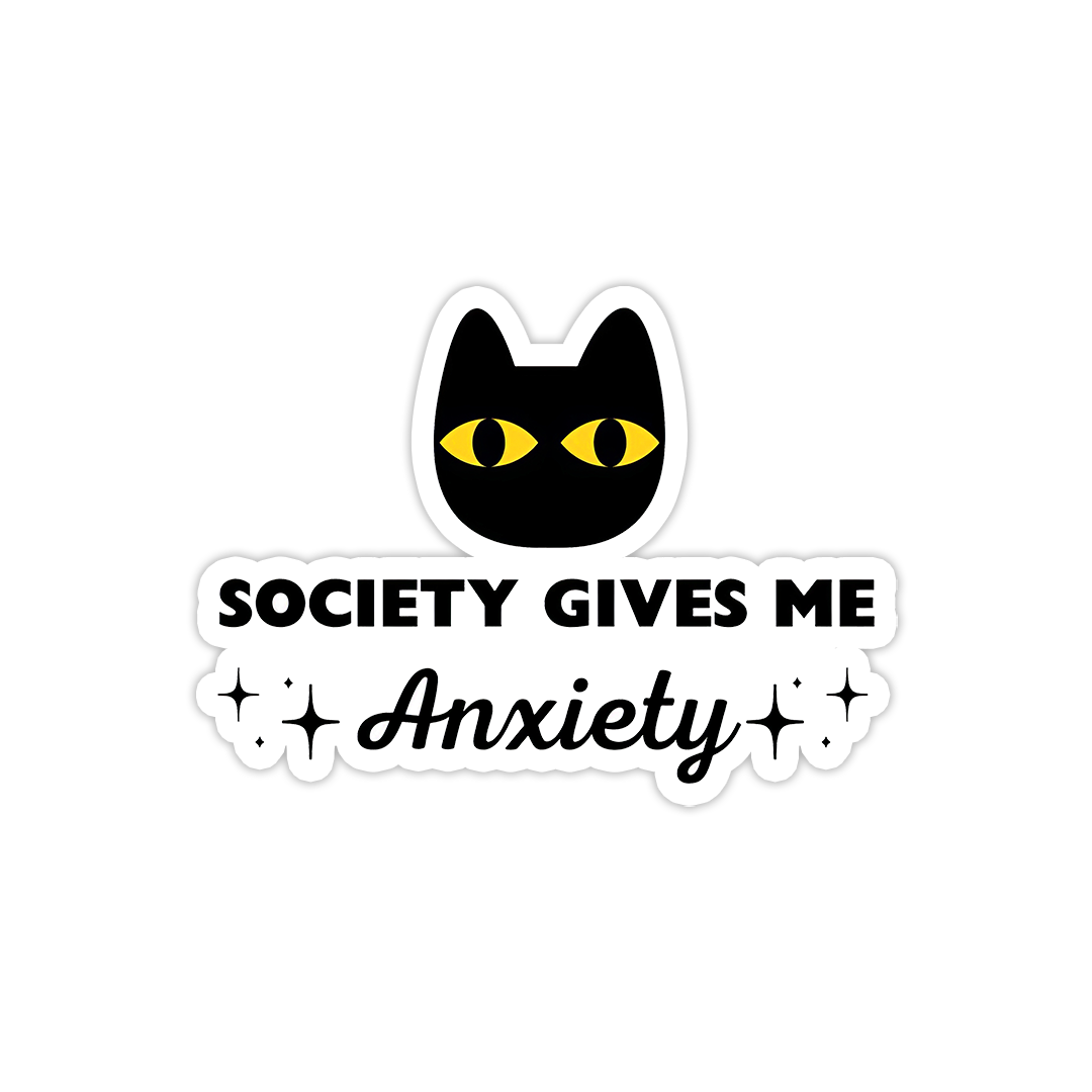 Anxiety cat - theqaafshop