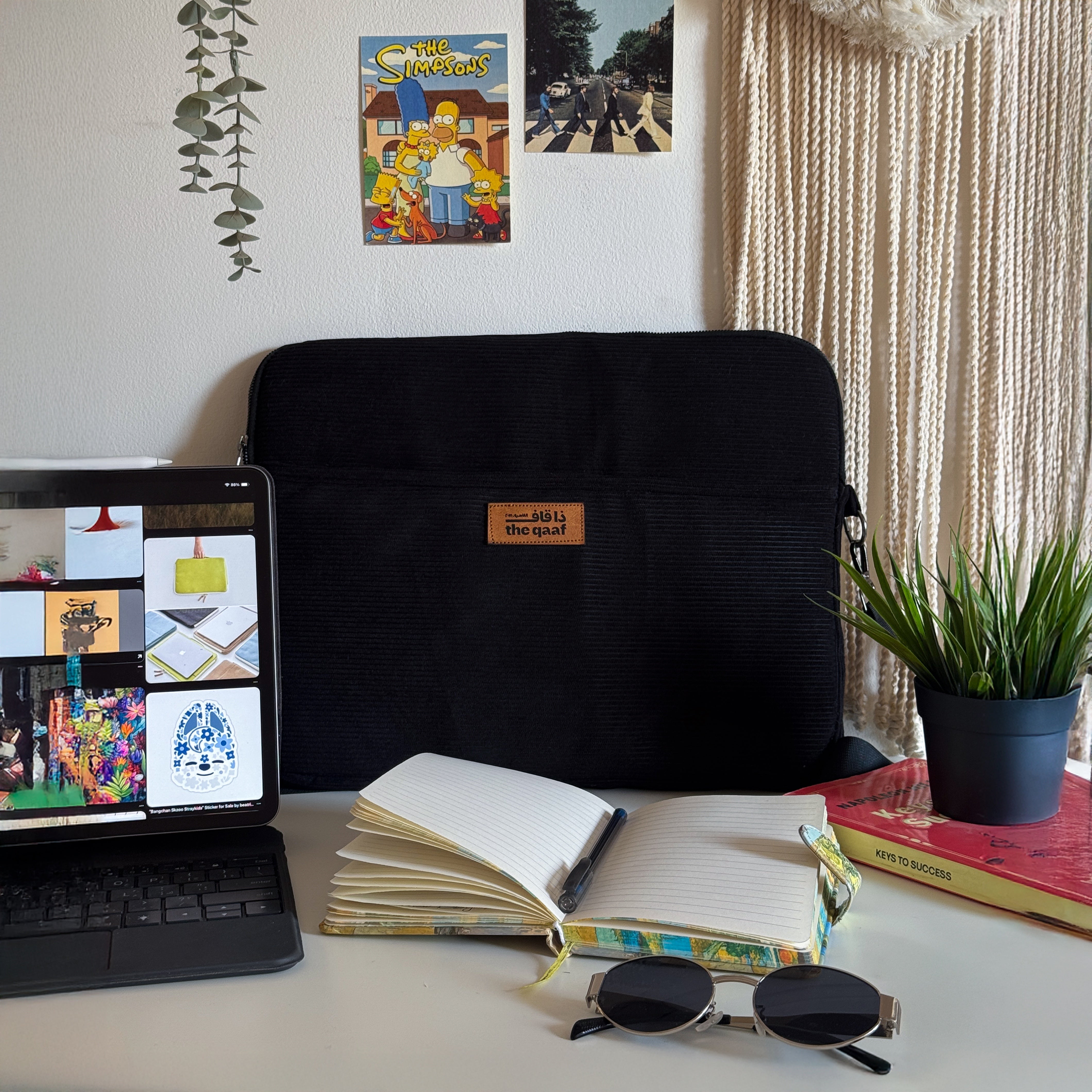 Black Corduroy Laptop