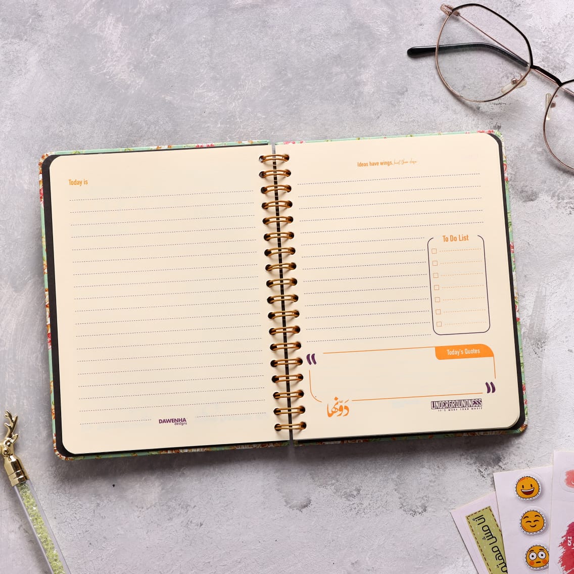 Faten Hamamah Notebook - theqaafshop