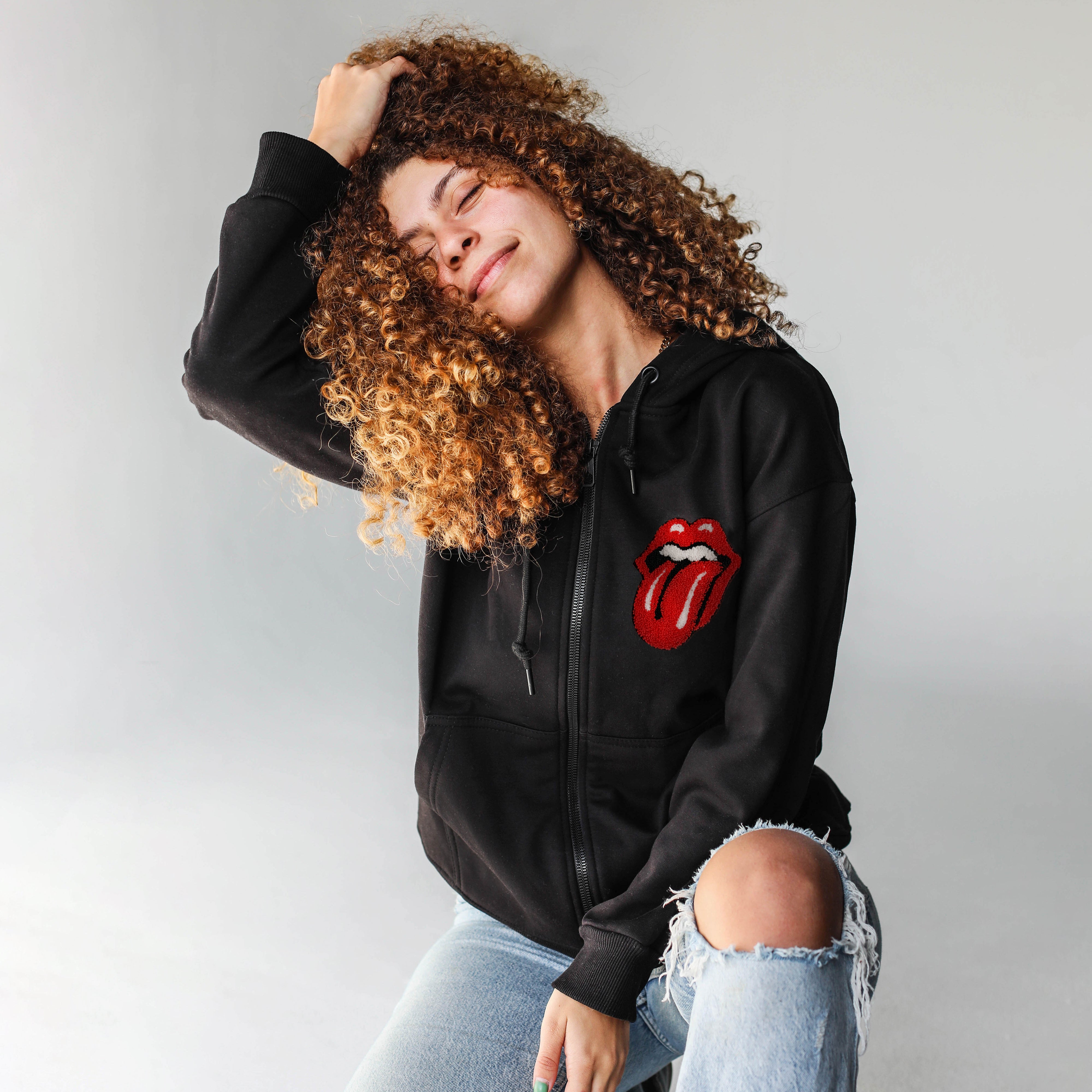 Rolling Stones Hoodie (Black) - theqaafshop