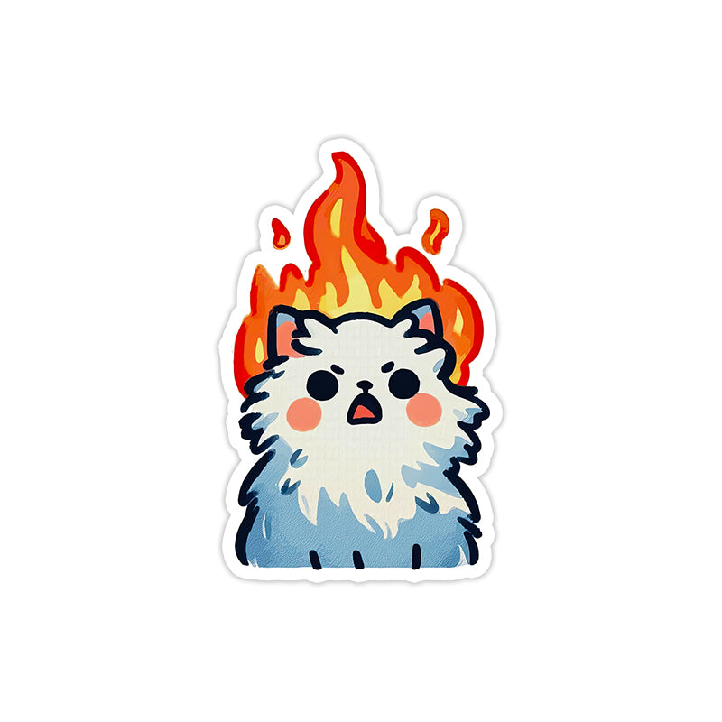 Burning cat